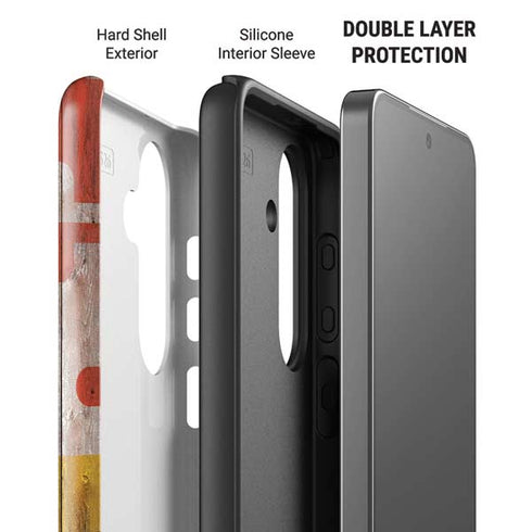 Maryland Flag Dark Wood Galaxy S26 Plus Impact Case