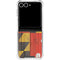 Maryland Flag Dark Wood Galaxy Z Flip7 Clear Case