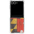 Maryland Flag Dark Wood Galaxy Z Flip7 Clear Case