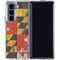 Maryland Flag Dark Wood Galaxy Z Fold5 5G Clear Case