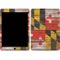 Maryland Flag Dark Wood iPad Skins
