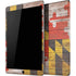 Maryland Flag Dark Wood iPad Skins