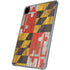 Maryland Flag Dark Wood iPad Pro 11in (2024) Clear Case