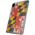 Maryland Flag Dark Wood iPad Cases