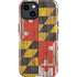 Maryland Flag Dark Wood iPhone 15 Impact Case