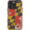 Maryland Flag Dark Wood iPhone 15 Pro Impact Case
