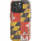 Maryland Flag Dark Wood iPhone 16 Pro Impact Case