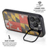 Maryland Flag Dark Wood iPhone 16 Pro Kickstand Case