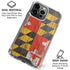 Maryland Flag Dark Wood iPhone 16 Pro Max Clear Case
