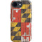Maryland Flag Dark Wood iPhone 16e Impact Case