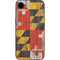Maryland Flag Dark Wood iPhone 16e Skin