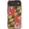 Maryland Flag Dark Wood iPhone 17 Air Impact Case
