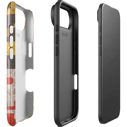 Maryland Flag Dark Wood iPhone 17 Air Impact Case