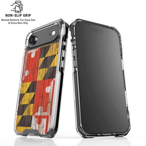 Maryland Flag Dark Wood iPhone 17 Air MagSafe Case