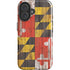 Maryland Flag Dark Wood iPhone 17 Impact Case