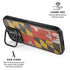 Maryland Flag Dark Wood iPhone 17 Kickstand Case