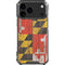 Maryland Flag Dark Wood iPhone 17 Pro Max Clear Case