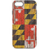 Maryland Flag Dark Wood iPhone Cases