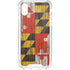Maryland Flag Dark Wood iPhone XS Clear Case