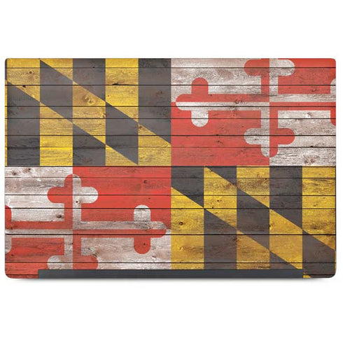 Maryland Flag Dark Wood Dell Latitude Skin