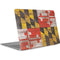 Maryland Flag Dark Wood Apple MacBook Air Skin