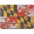 Maryland Flag Dark Wood Apple MacBook Air Skin