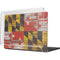 Maryland Flag Dark Wood MacBook Pro 14in (2021-24) Case plus Skin