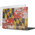 Maryland Flag Dark Wood MacBook Pro 14in (2021-24) Case plus Skin