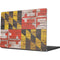 Maryland Flag Dark Wood Apple MacBook Pro 14-inch Skin