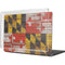 Maryland Flag Dark Wood MacBook Cases