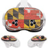 Maryland Flag Dark Wood Meta Quest 3S Skin
