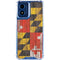 Maryland Flag Dark Wood Moto G 5G (2024) Clear Case