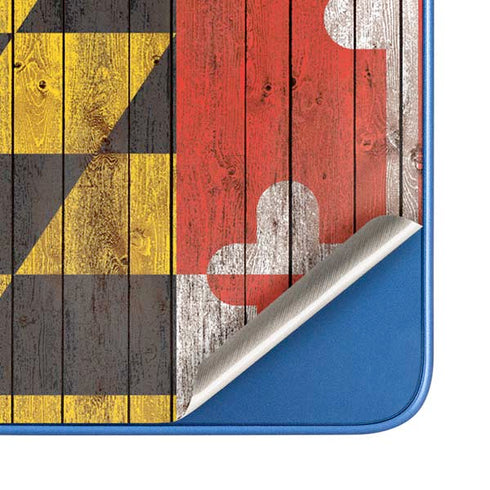 Maryland Flag Dark Wood Moto G Play 4G (2024) Skin
