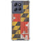Maryland Flag Dark Wood Moto G Power 5G (2025) Clear Case