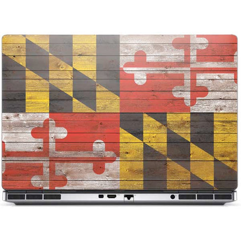 Maryland Flag Dark Wood Dell Precision Skin