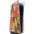 Maryland Flag Dark Wood PlayStation PS5 Skins