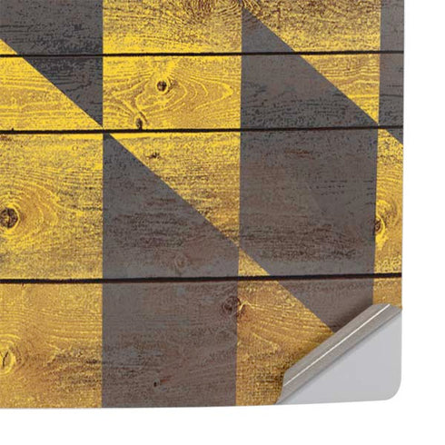 Maryland Flag Dark Wood PS5 Pro Console Skin
