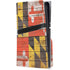 Maryland Flag Dark Wood PS5 Pro Disk Console Skin