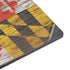 Maryland Flag Dark Wood Surface Laptop 7 13.8in Skin