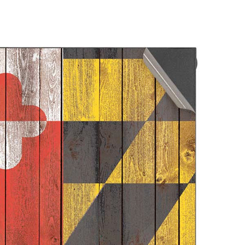 Maryland Flag Dark Wood XBox Series X Digital Edition Console Skin