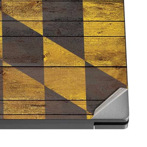Maryland Flag Dark Wood Dell XPS Skin