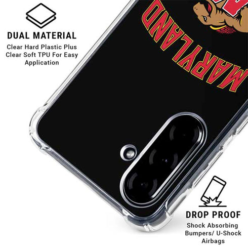 University of Maryland Collegiate Text Galaxy A36 5G Clear Case