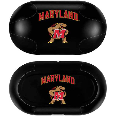 University of Maryland Collegiate Text Galaxy Buds Plus Skin