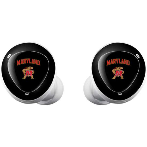 University of Maryland Collegiate Text Galaxy Buds Plus Skin
