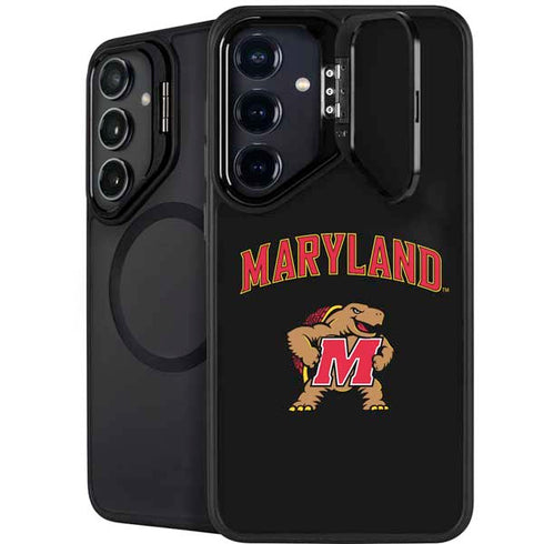 University of Maryland Collegiate Text Galaxy S24 Plus Kickstand Case