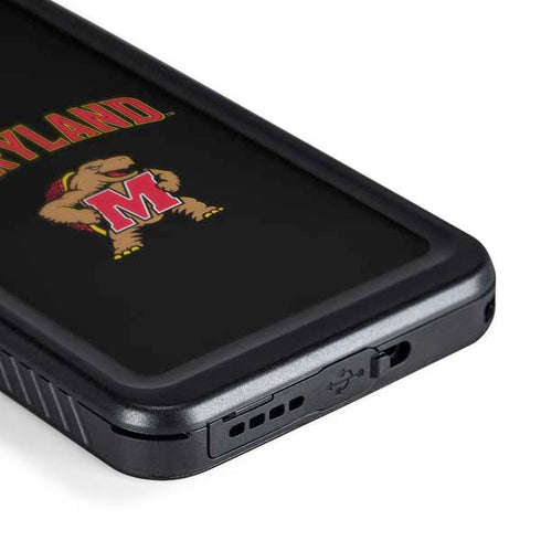 University of Maryland Collegiate Text Galaxy S24 Plus Waterproof Case
