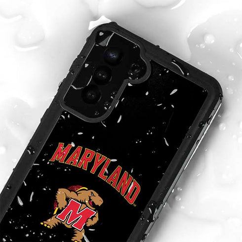 University of Maryland Collegiate Text Galaxy S24 Plus Waterproof Case