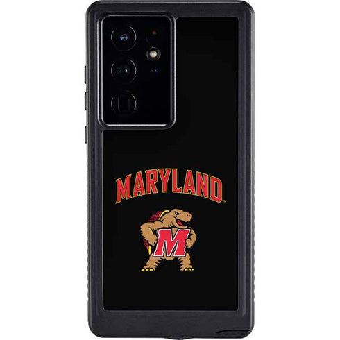 University of Maryland Collegiate Text Galaxy S24 Ultra Waterproof Case