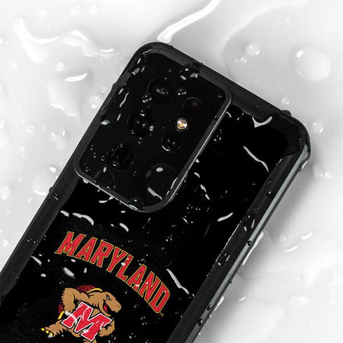University of Maryland Collegiate Text Galaxy S24 Ultra Waterproof Case