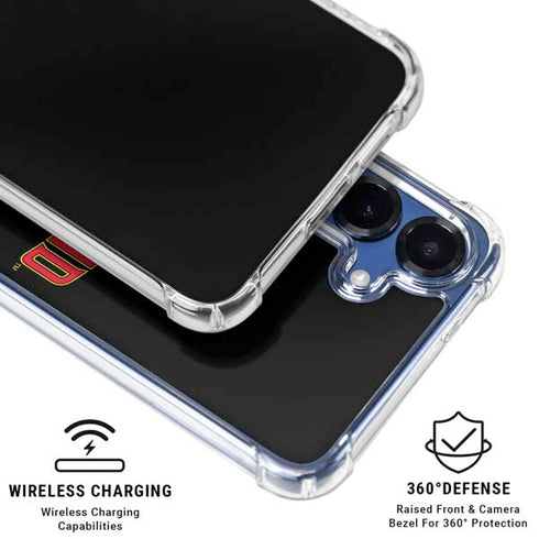 University of Maryland Collegiate Text Galaxy S25 Clear Case